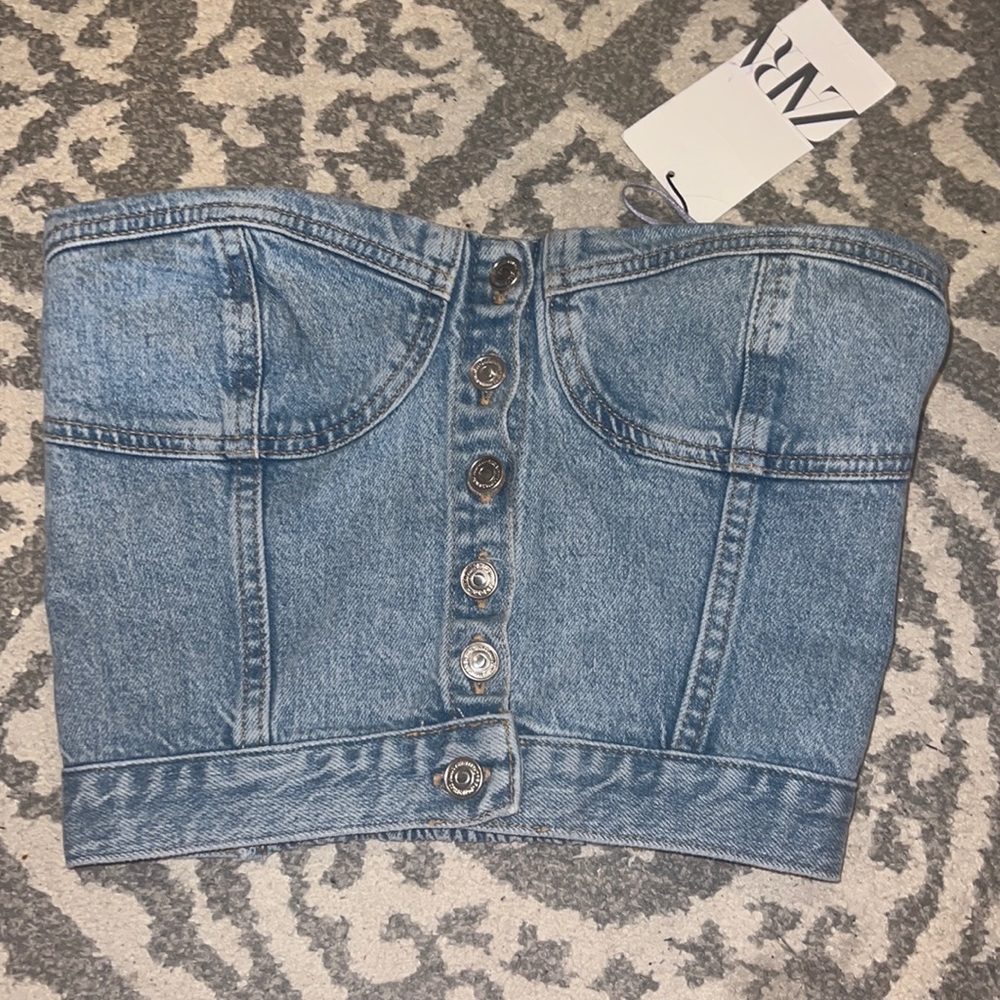 Denim Zara Top